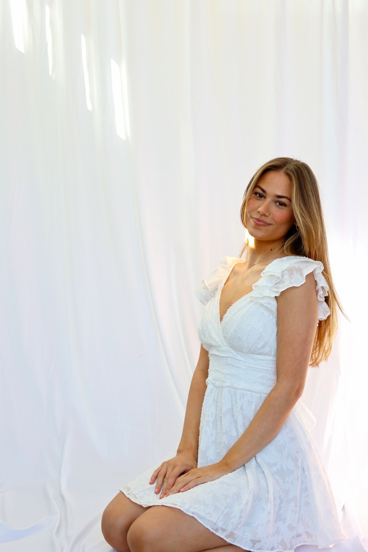 On My Mind Dress Textured Lace