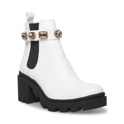 Studded Chelsea Boot Amulet White