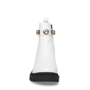 Studded Chelsea Boot Amulet White
