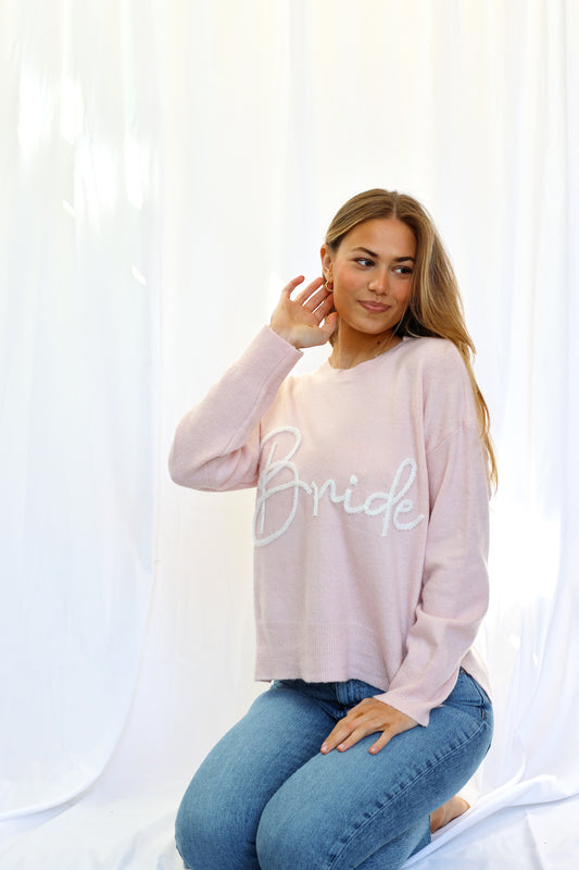 BRIDE Barbie Inspired Sweater Baby Pink