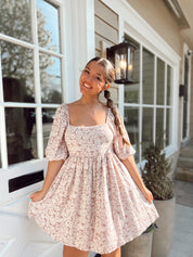 Wander Away Dress Rose