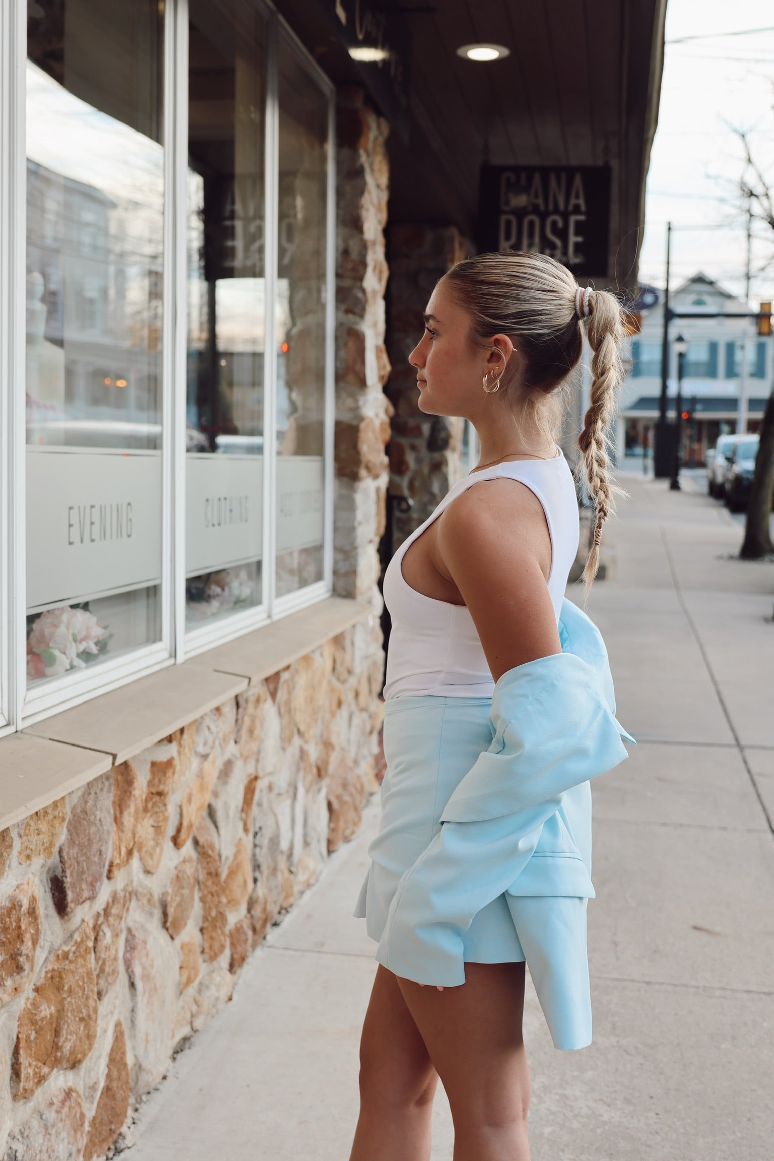 Cam Skort Light Blue