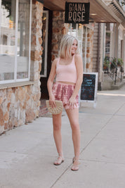 Pocket Full of Sunshine Shorts Mauve