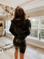 Harley Faux Leather Bike Short