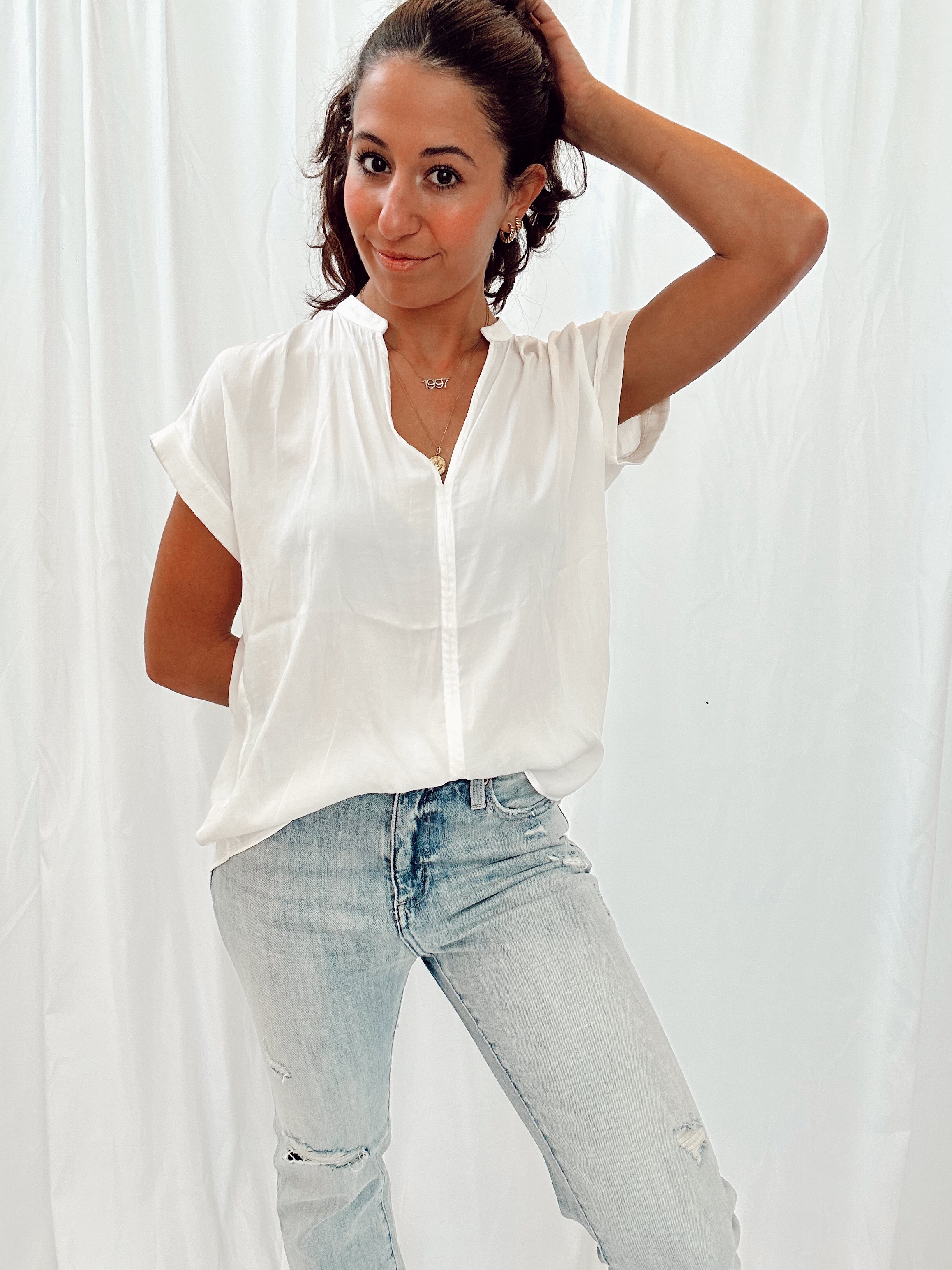 Take it Easy Blouse Vanilla