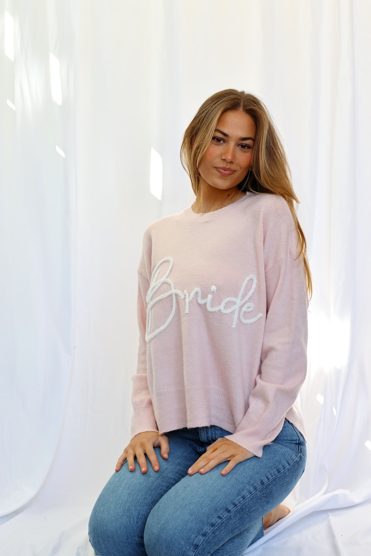 BRIDE Barbie Inspired Sweater Baby Pink