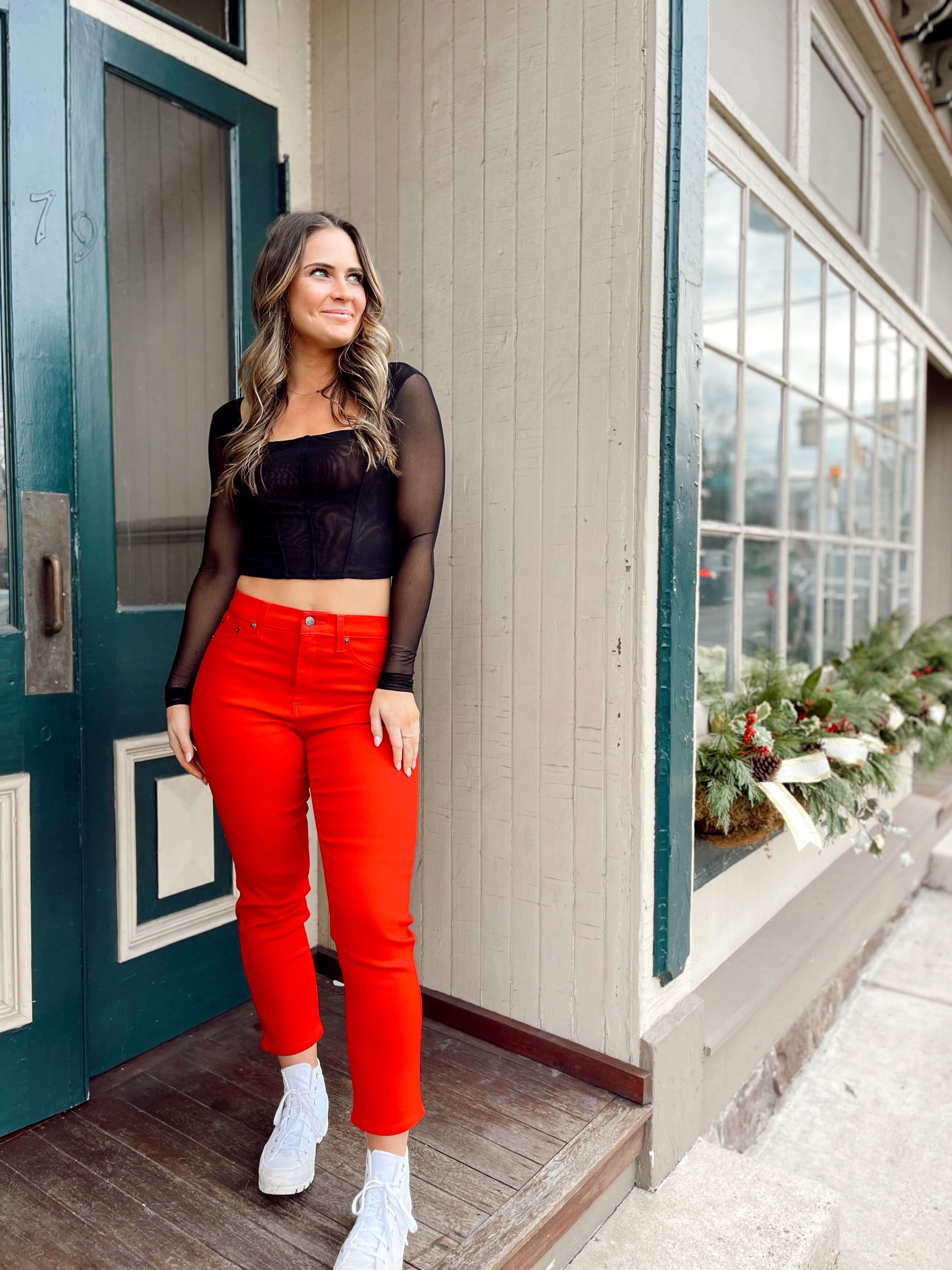Hayden Mesh Top Black