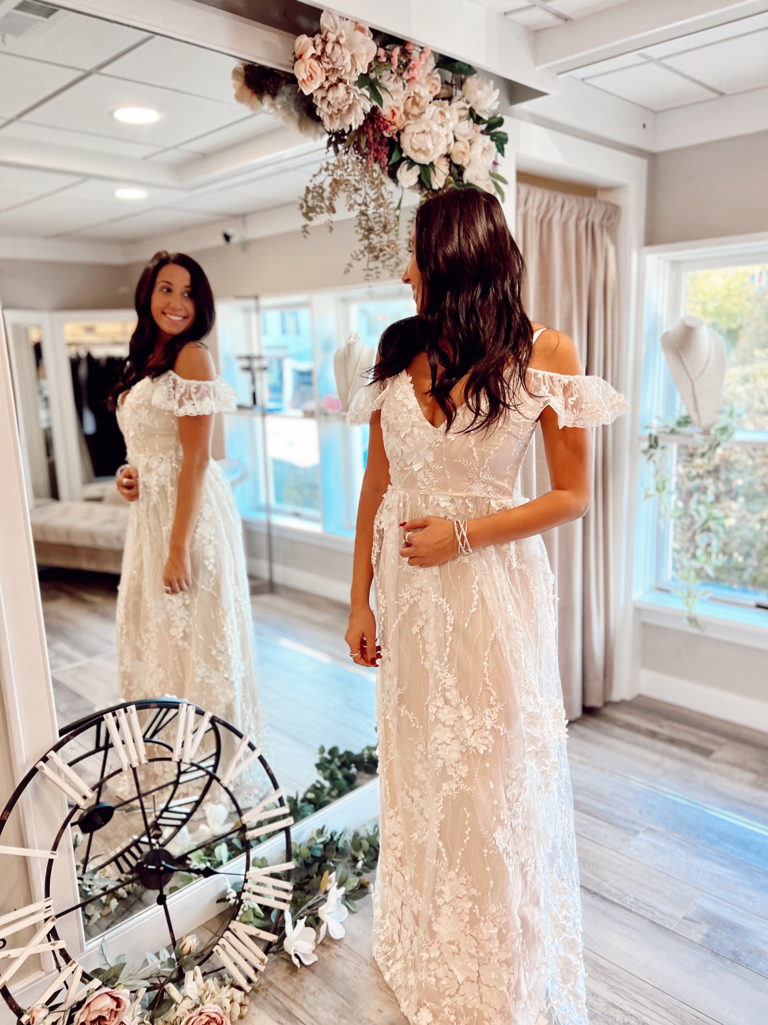 Clara Ivory Maxi Dress