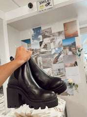 ROXIE Black Leather Boot