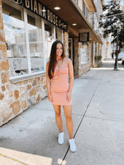 Gave Up On You Dress Coral