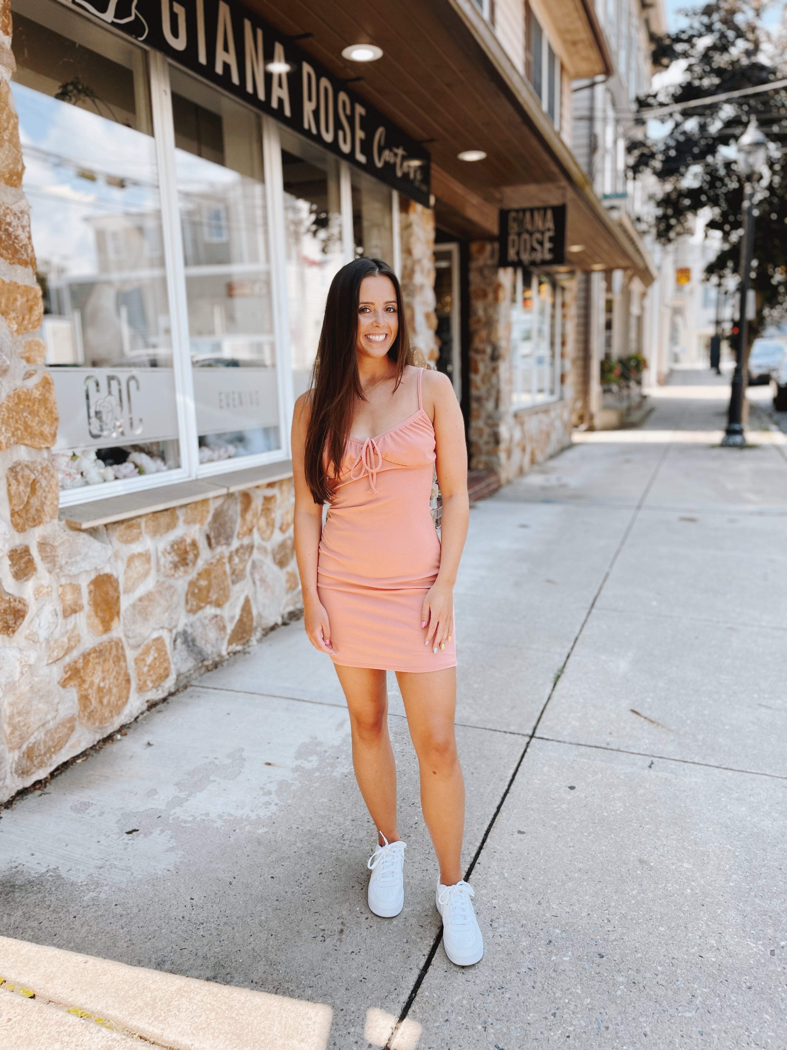 Gave Up On You Dress Coral