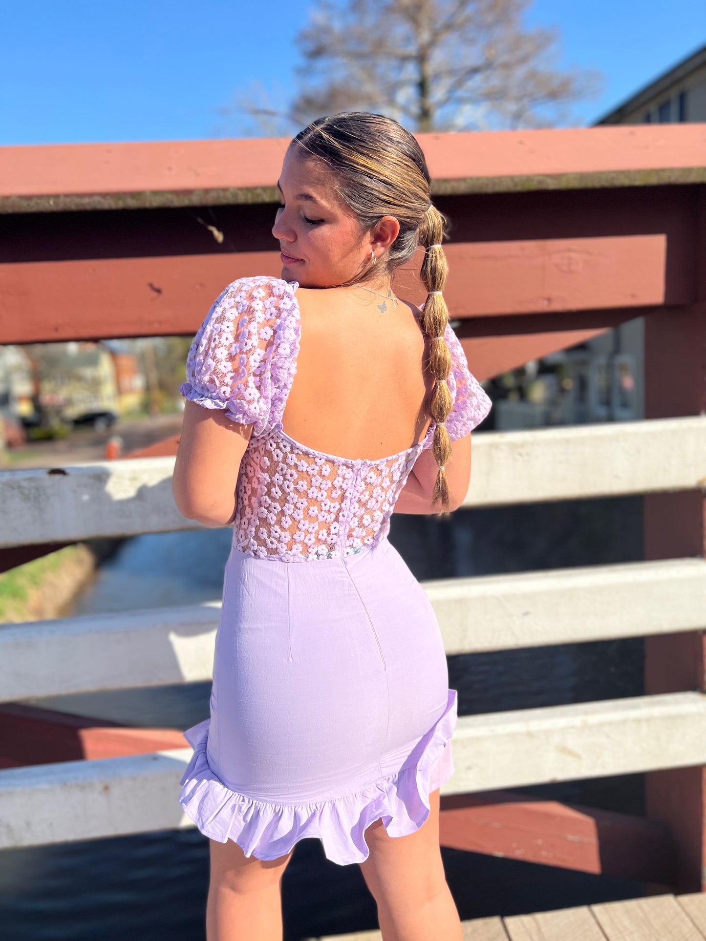 Harper Mini Dress Lilac