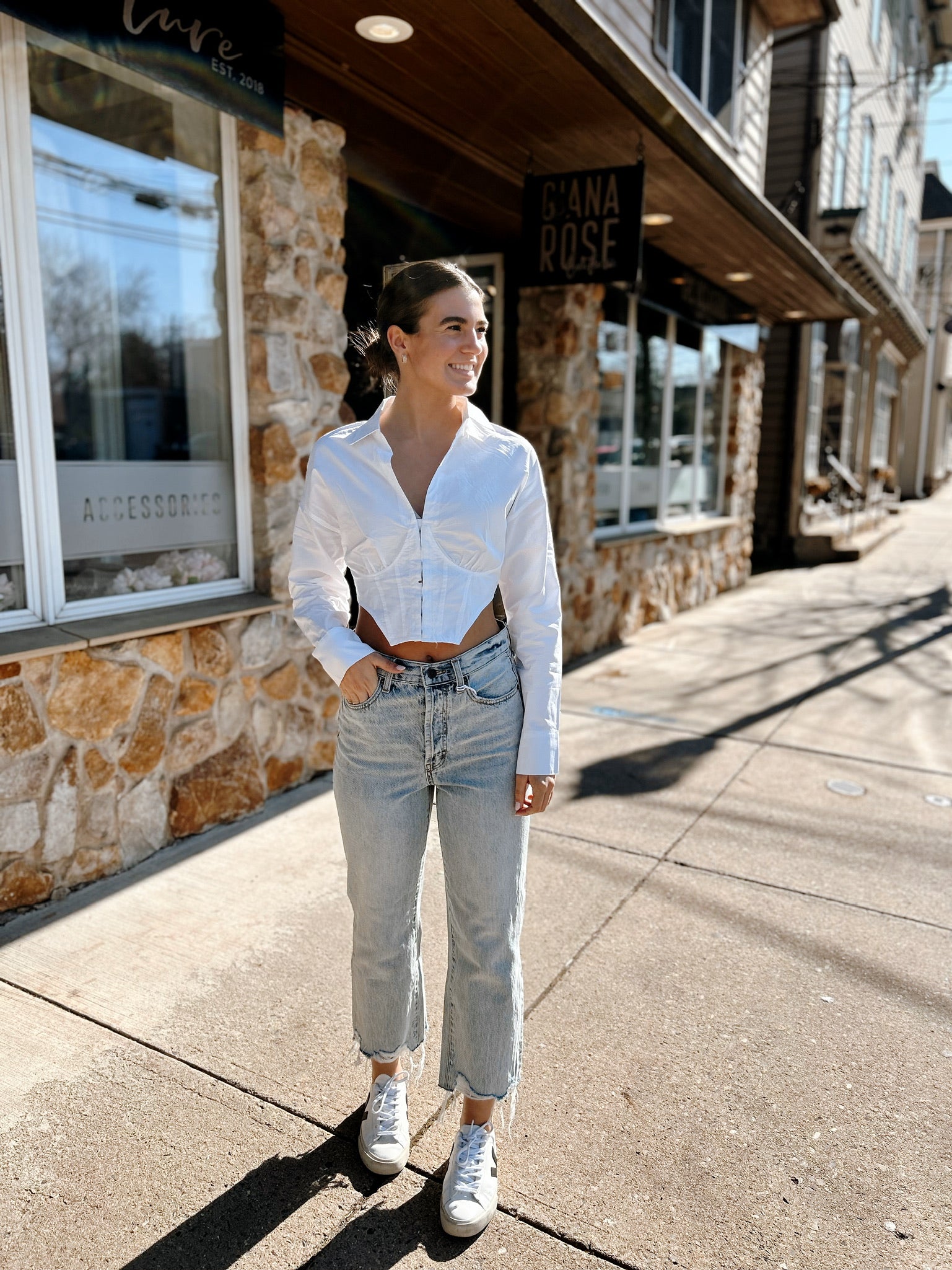 Stassi Top White