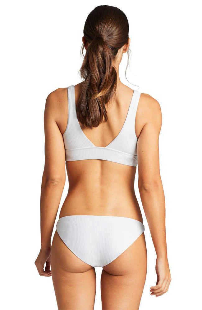 Luciano White Bikini Bottom