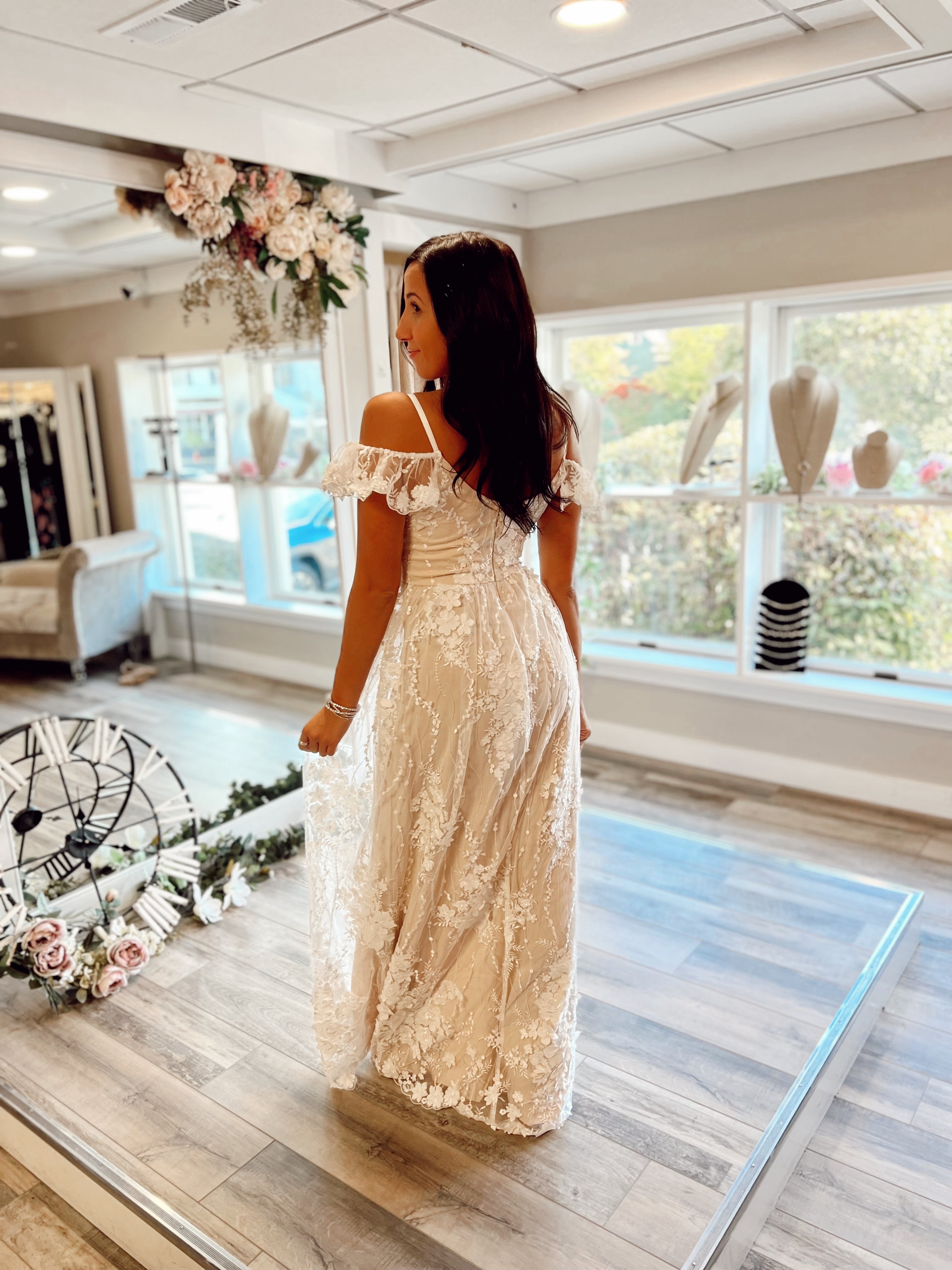 Clara Ivory Maxi Dress