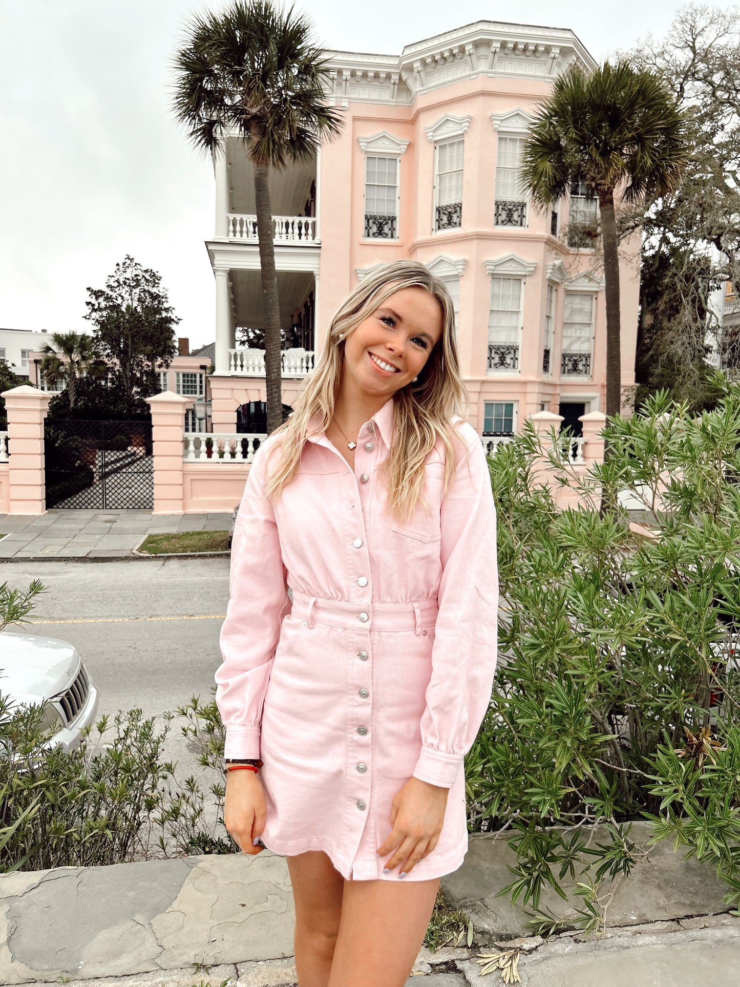 Charleston Called Dress Pink Tulle