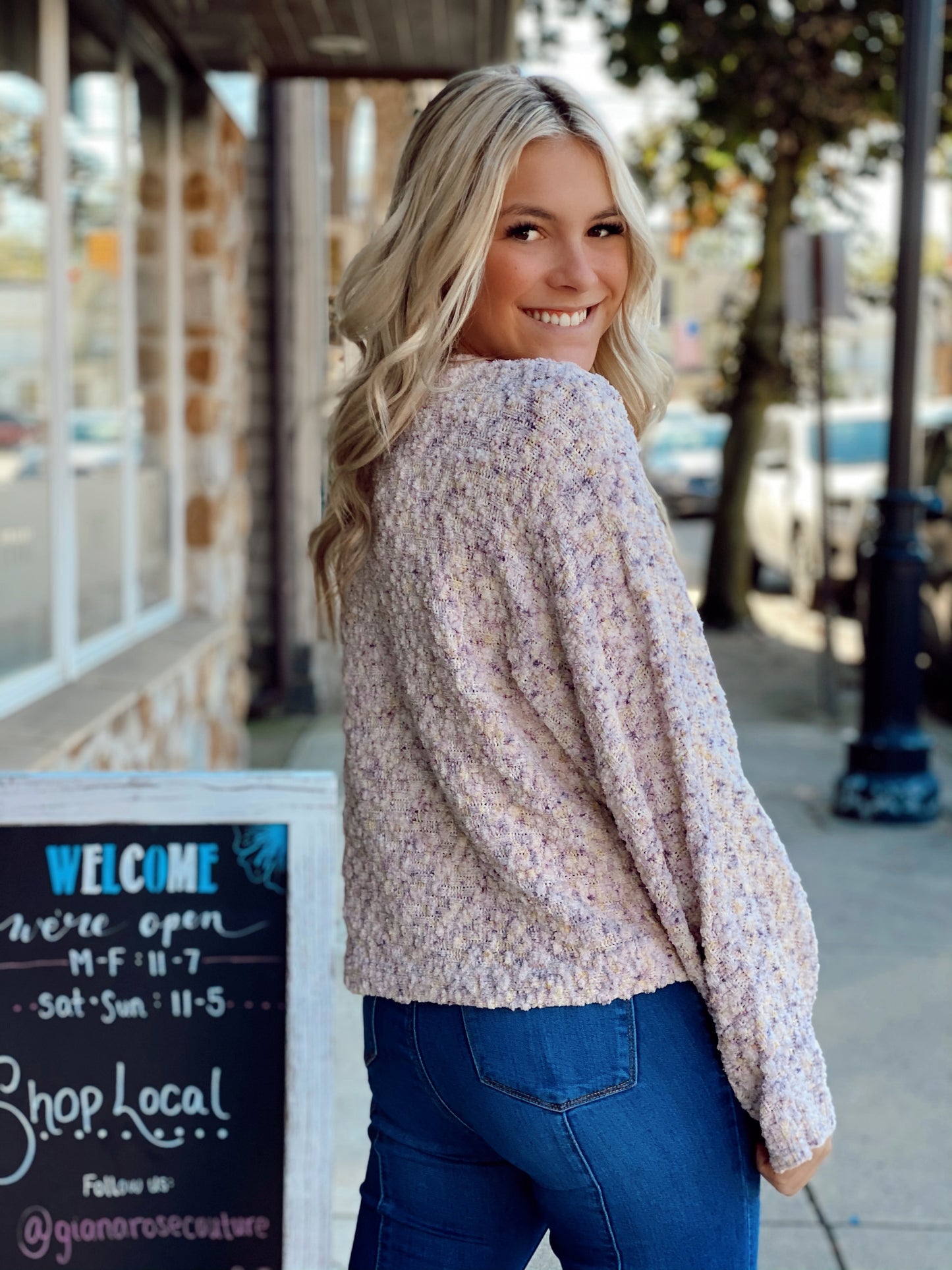 Loving Lavender Sweater
