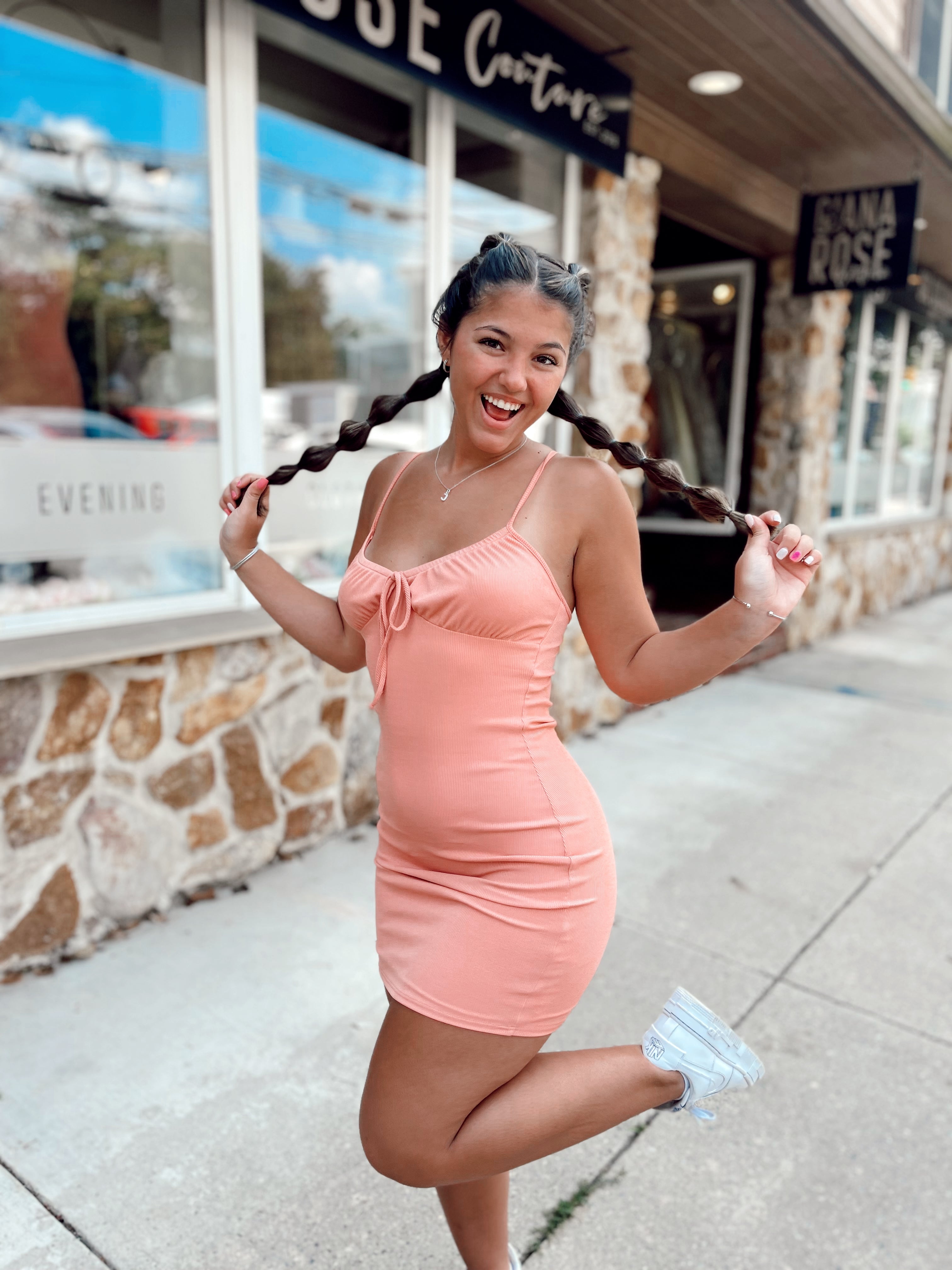 Gave Up On You Dress Coral