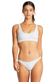 Luciano White Bikini Bottom