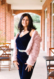 Cameo Ink Velvet Jumpsuit