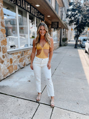 Cut it Out Bodysuit Yellow