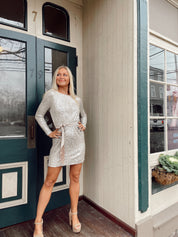 Say So Dress Light Silver