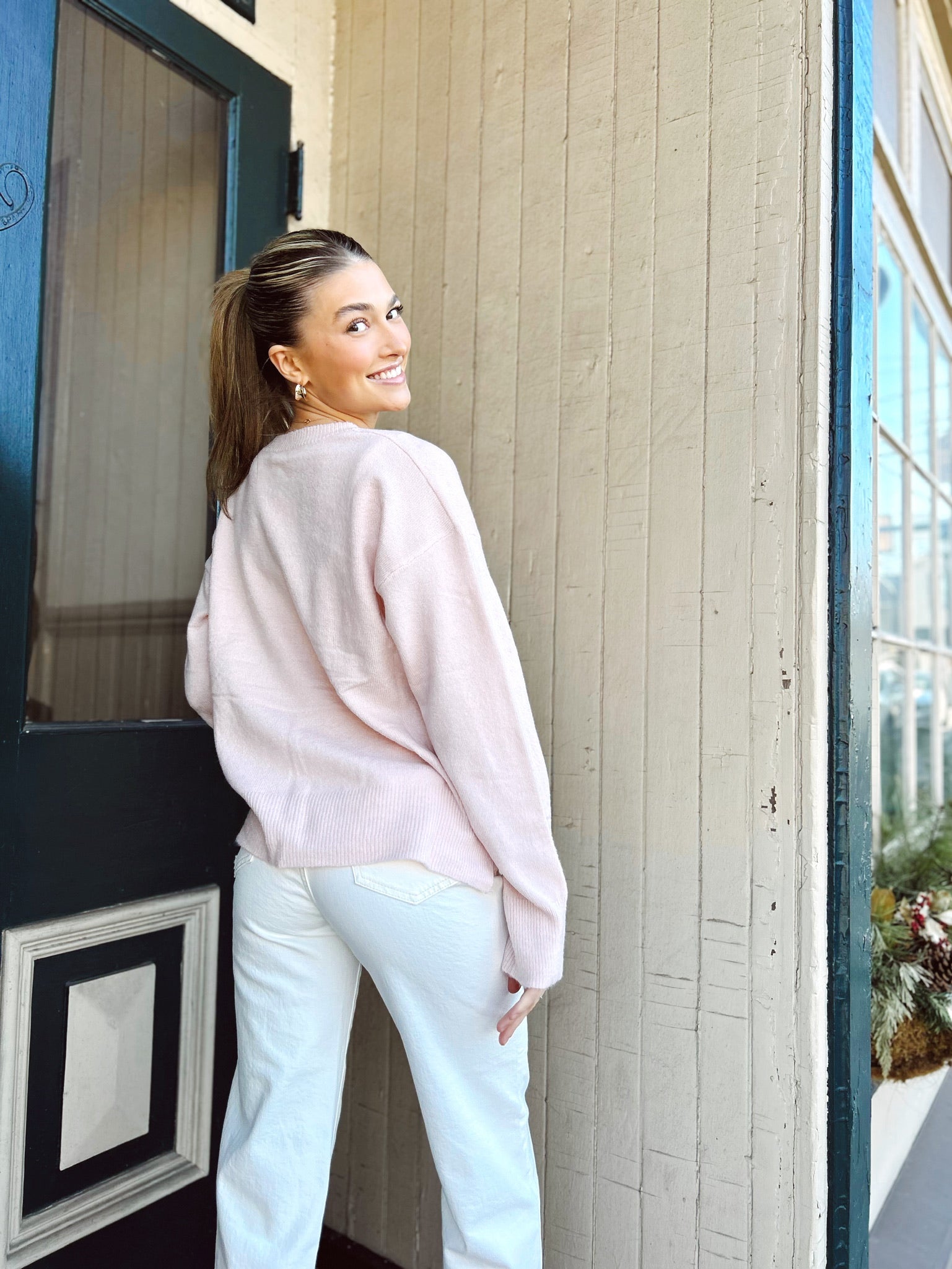BRIDE Barbie Inspired Sweater Baby Pink
