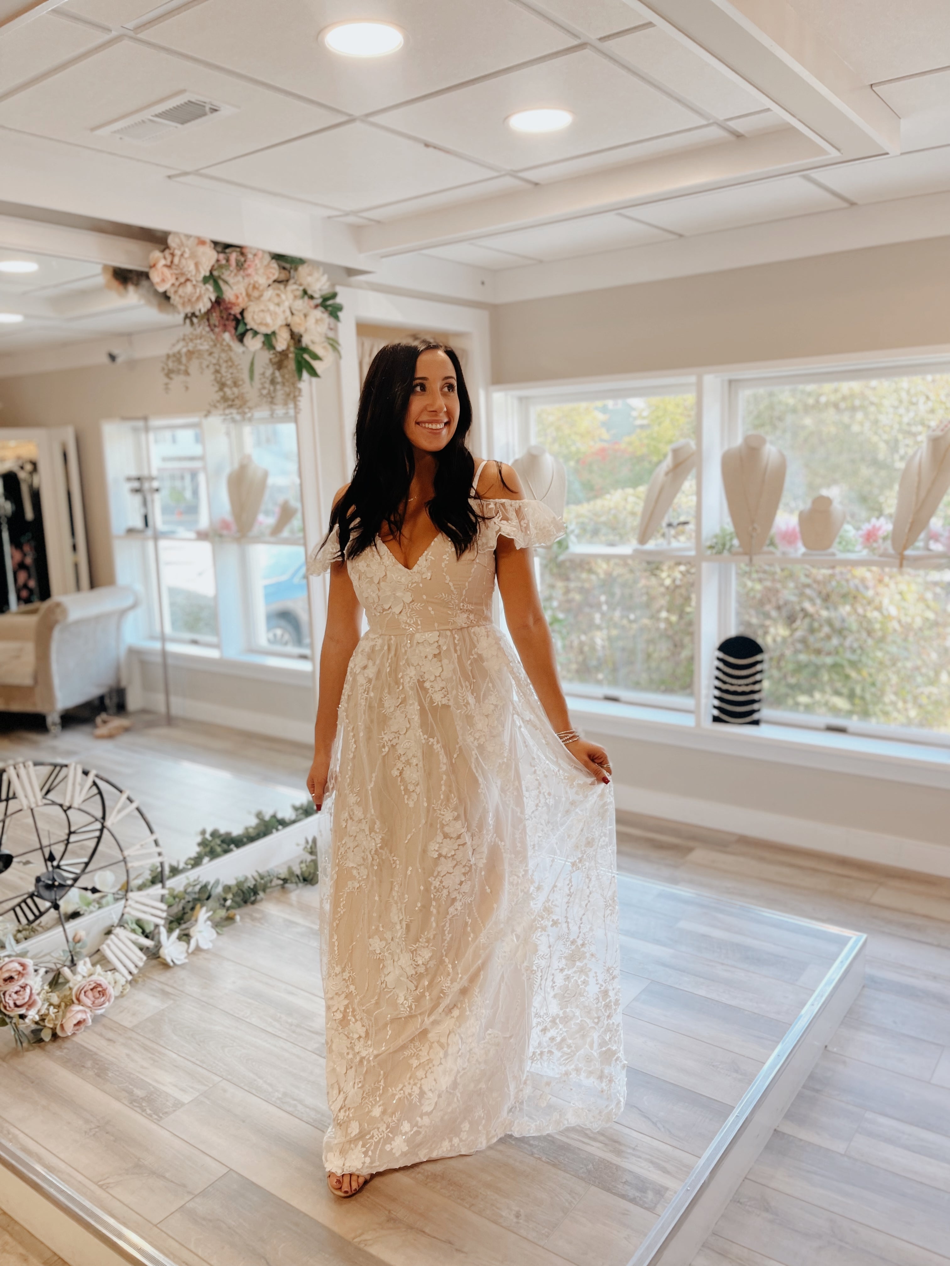 Clara Ivory Maxi Dress