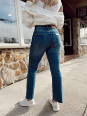Lennon High Rise Cropped Boot- Adore