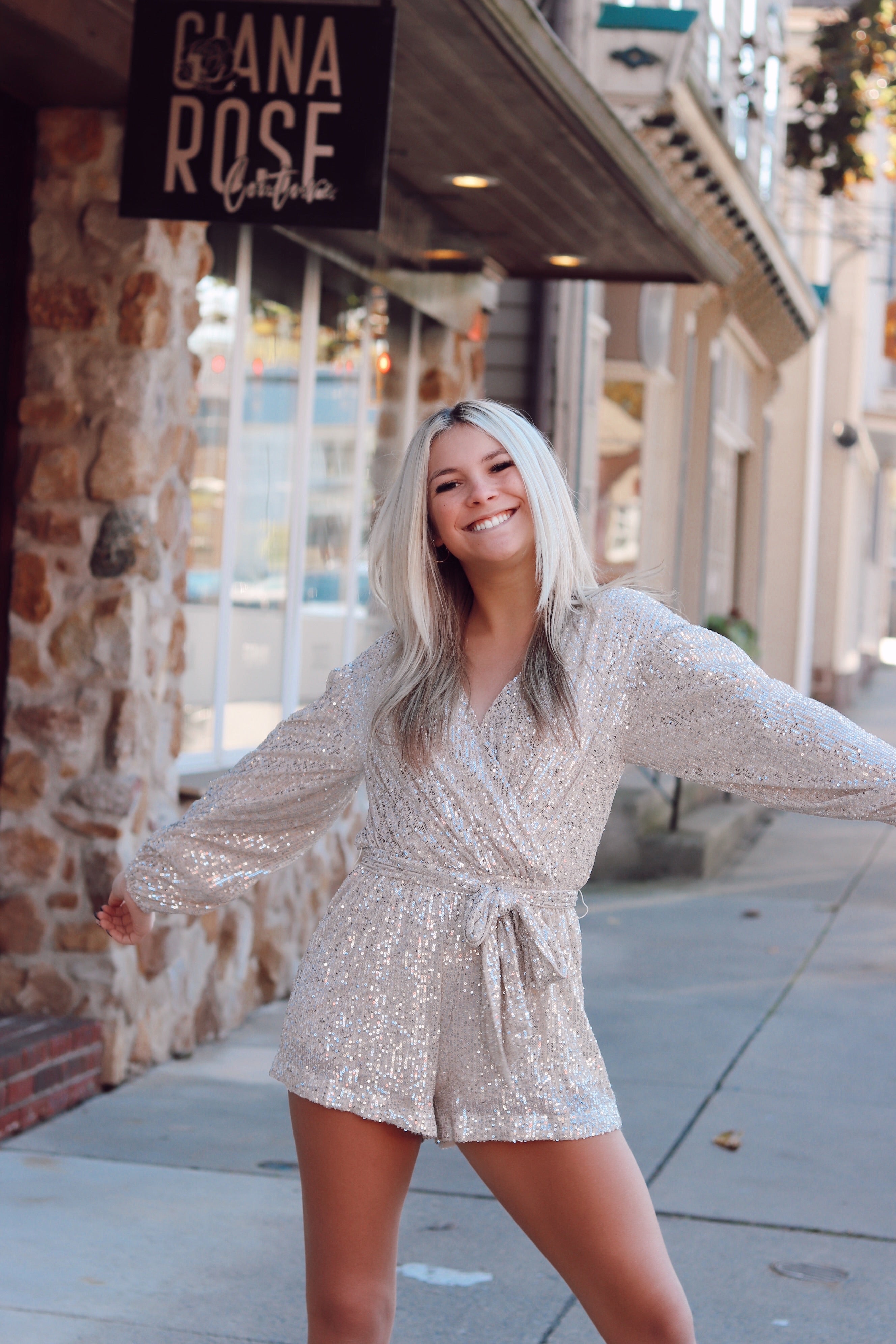 Star Behavior Sequin Romper