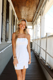 Seashell Strapless Mini White