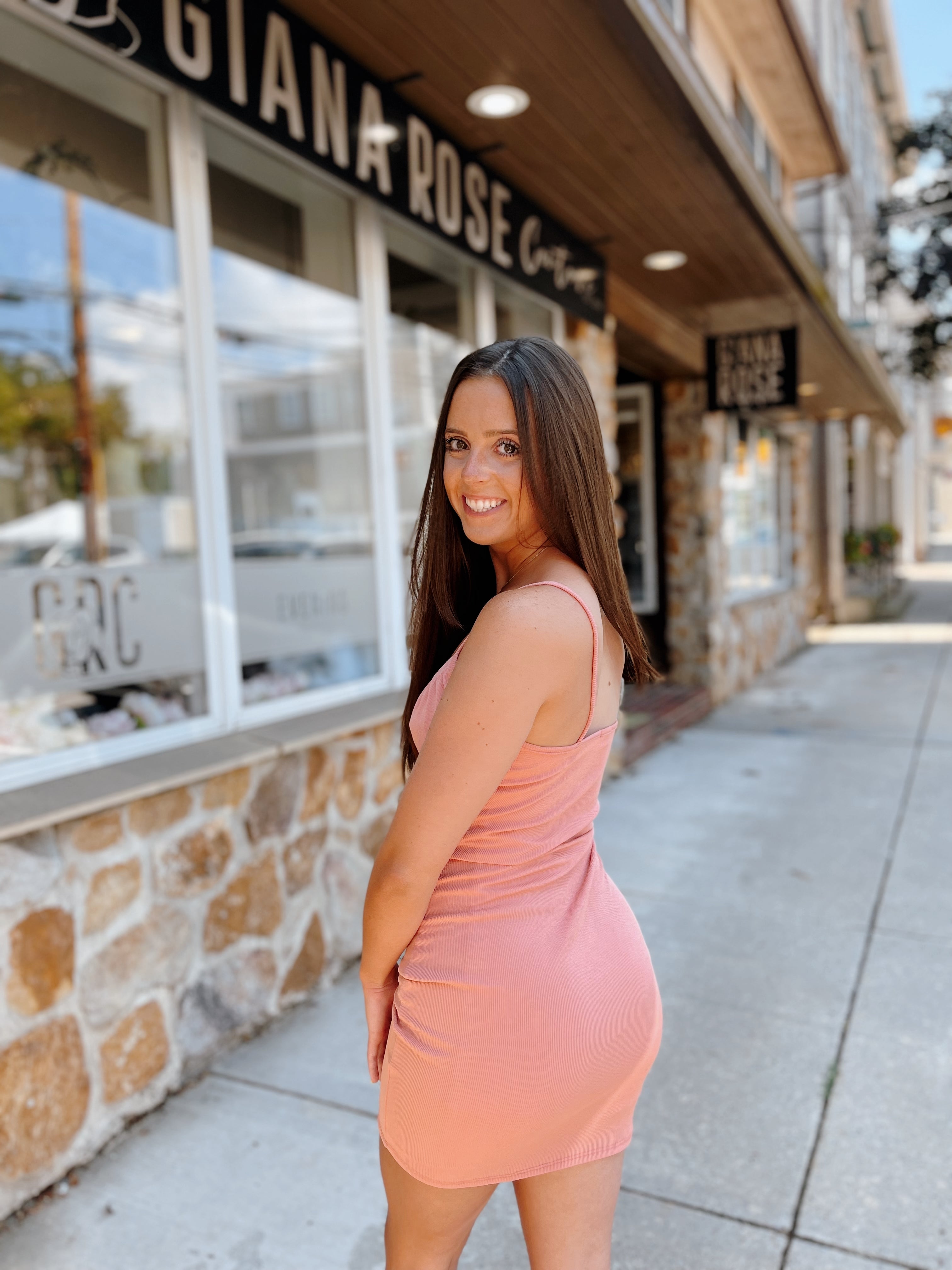 Gave Up On You Dress Coral