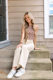 Cut to the Chase Pants Beige