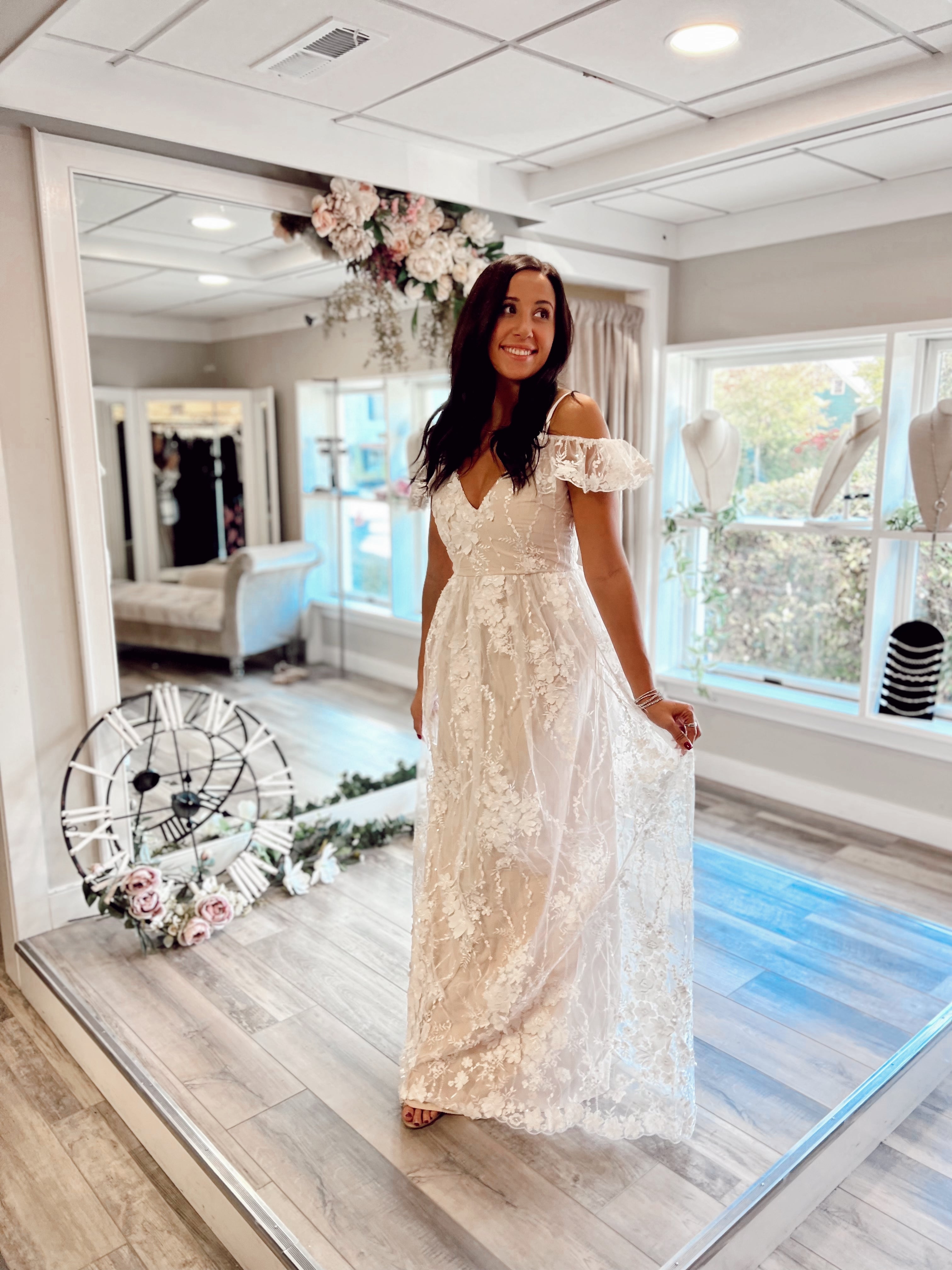 Clara Ivory Maxi Dress