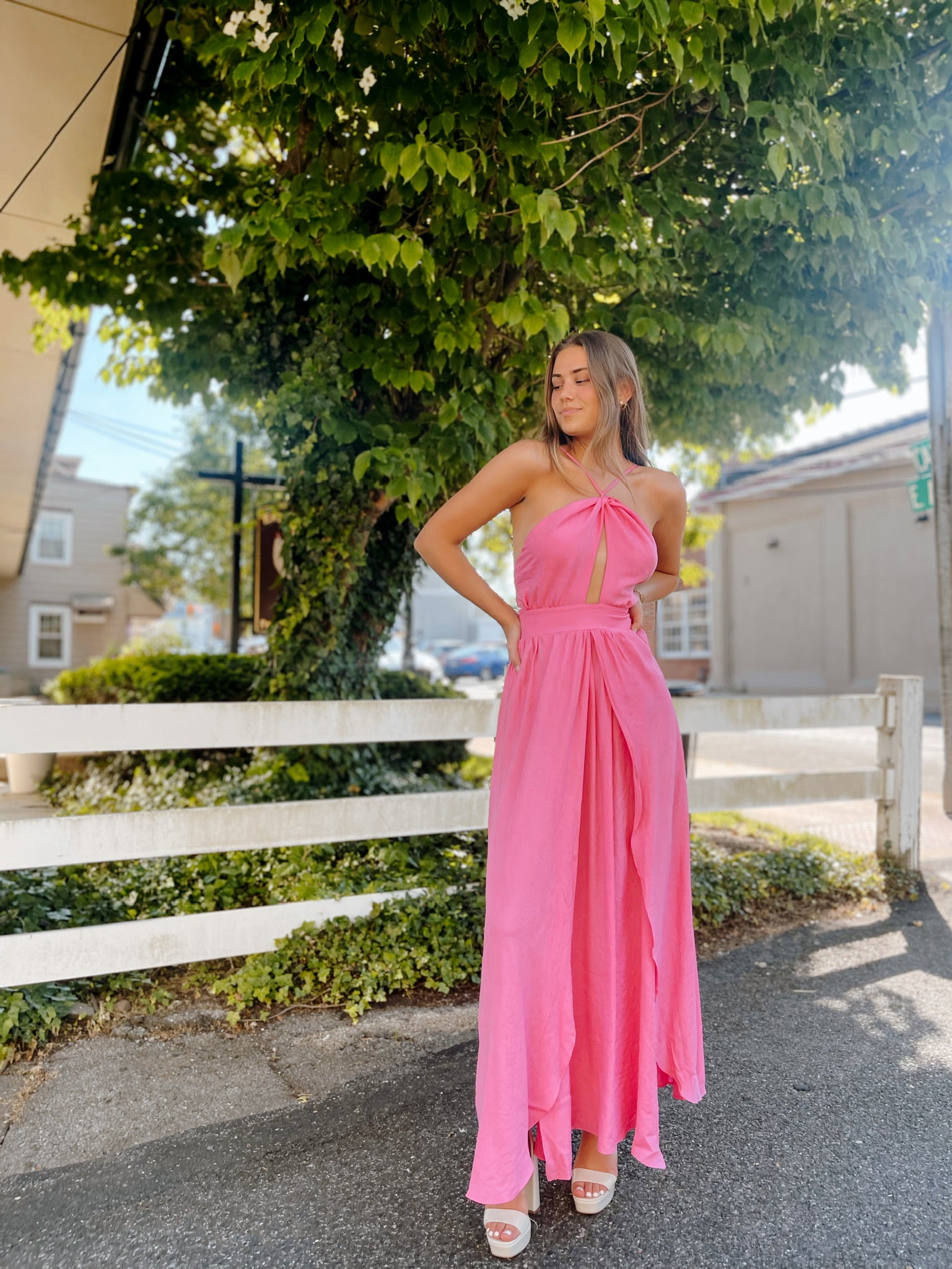 bubblegum pink dress 33355