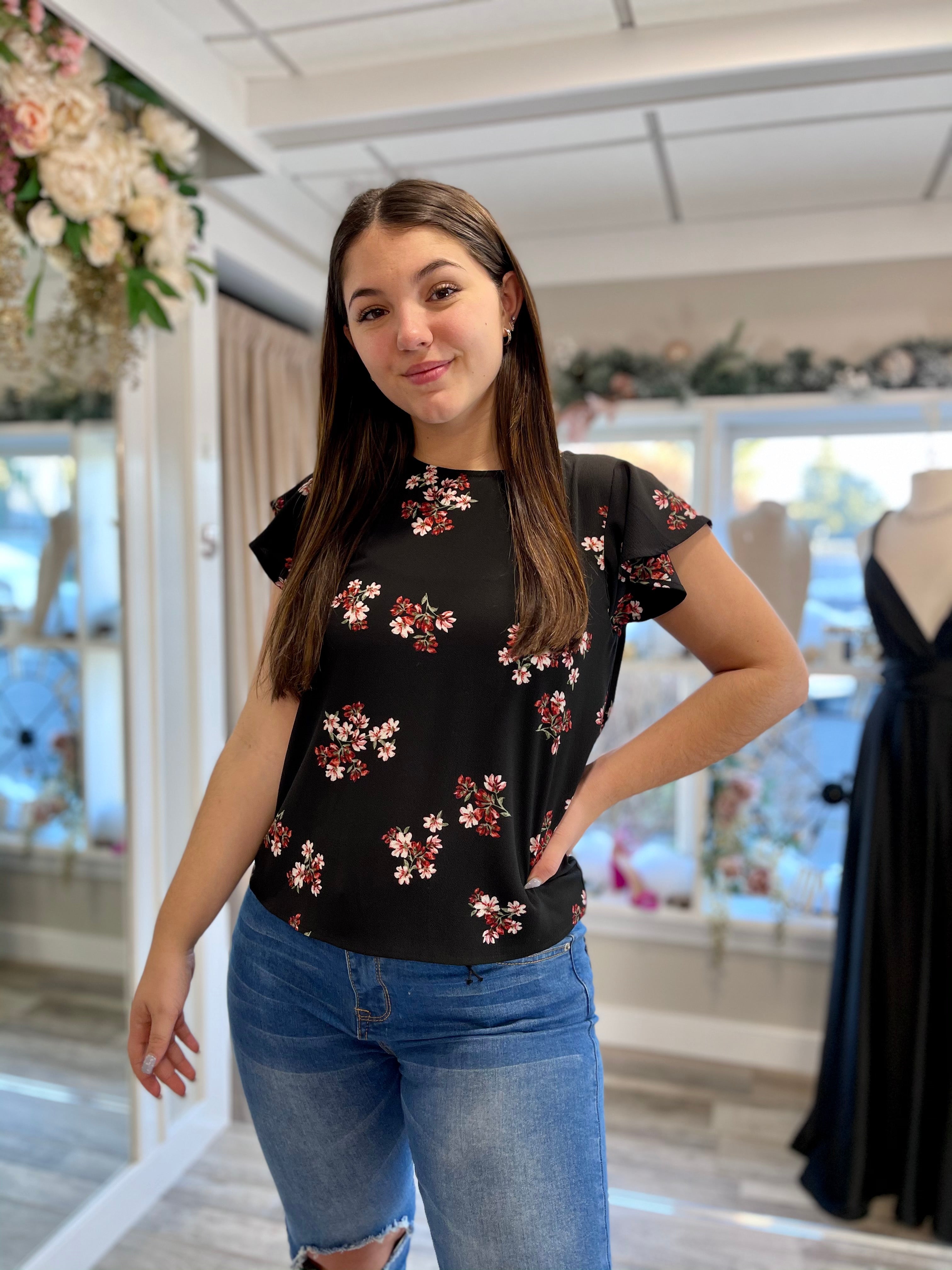 Blossom Ruffle Top BJ104230