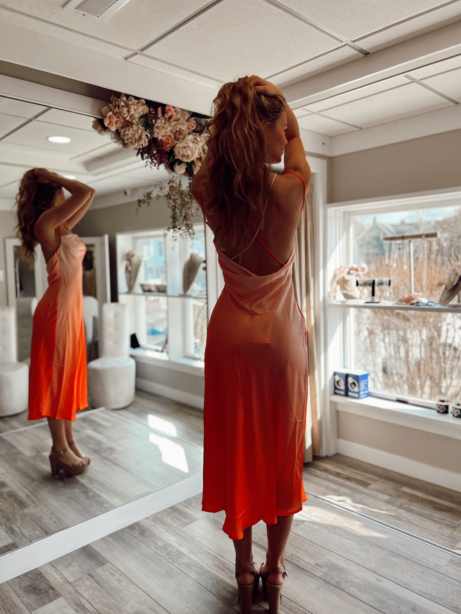 Creamsicle Bridesmaid Dress