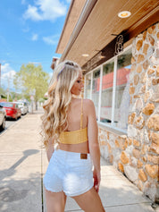 Cut it Out Bodysuit Yellow
