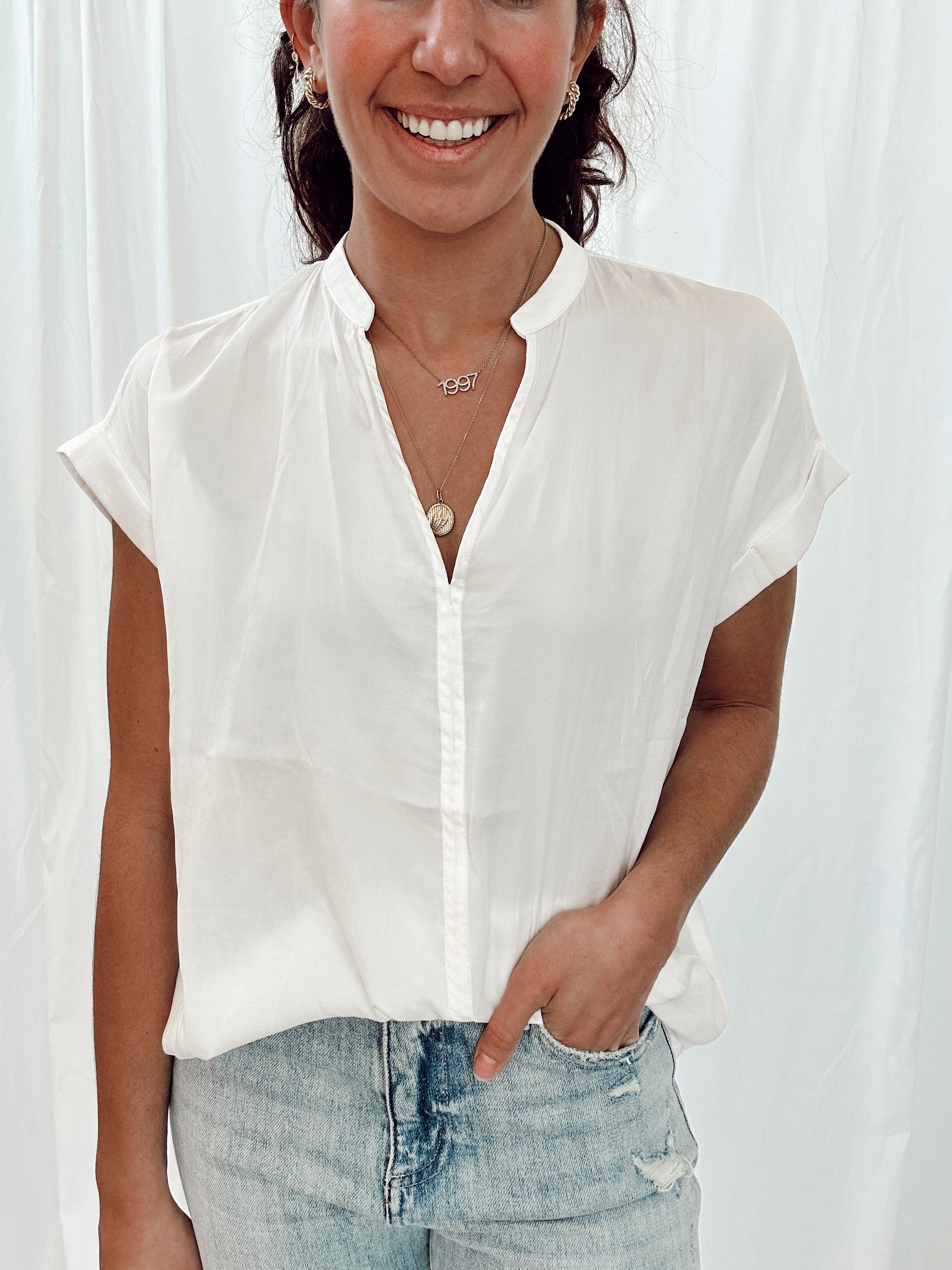 Take it Easy Blouse Vanilla