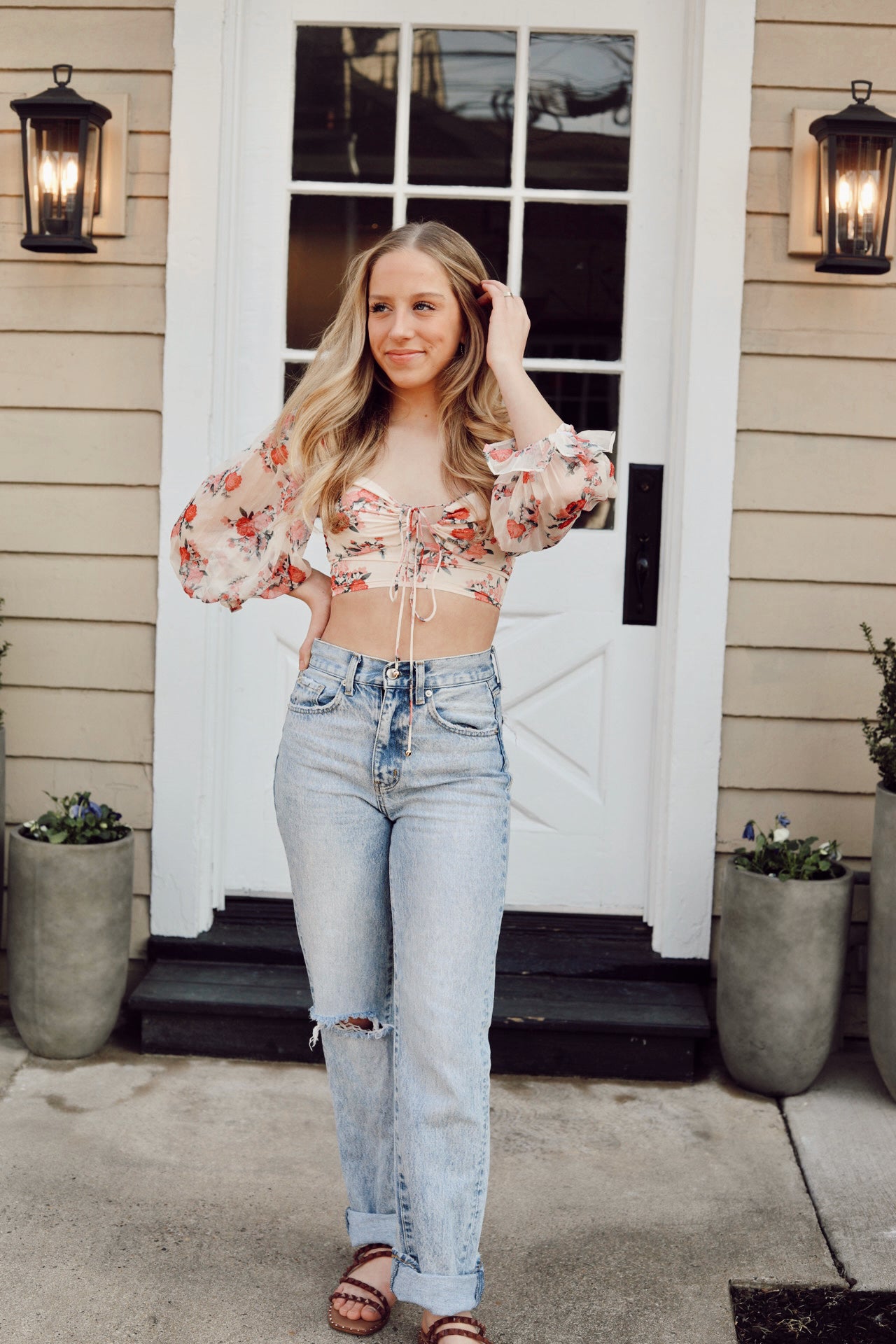 Capri Crop Red