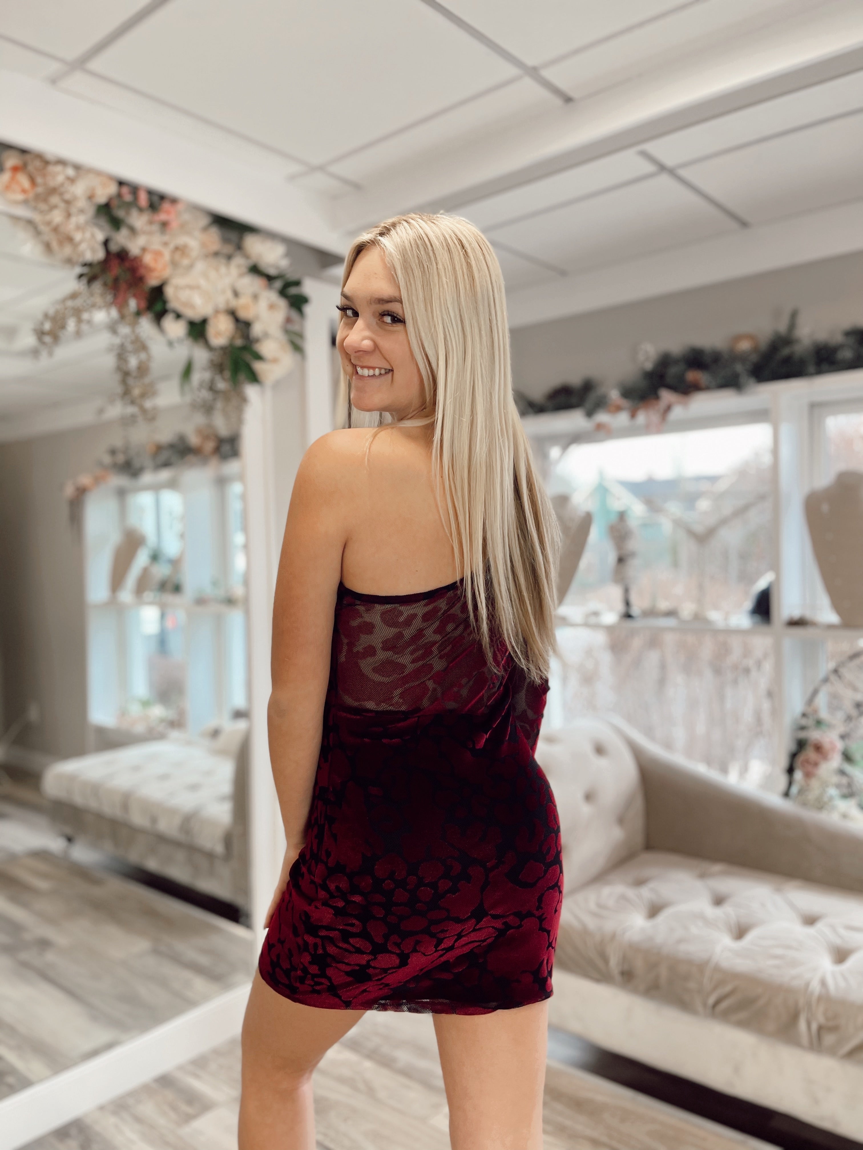 Leopard Mesh Bodycon