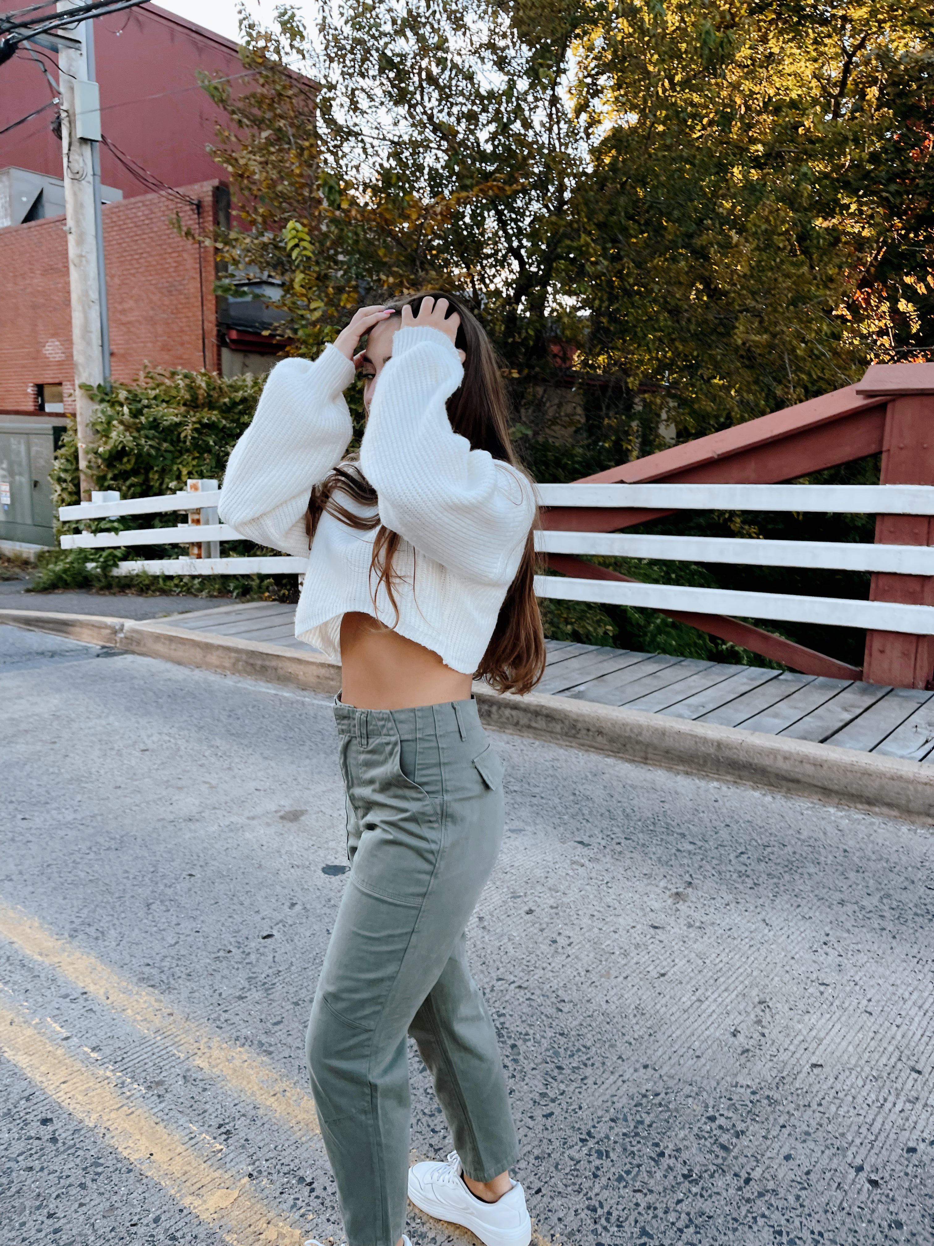 Pamela High Rise Trouser Vine