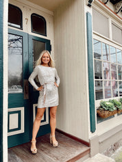 Say So Dress Light Silver