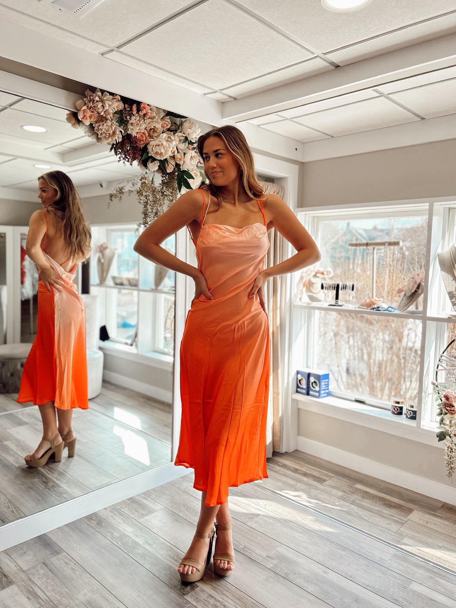 Creamsicle Bridesmaid Dress