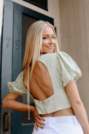 Matcha Babe Crop