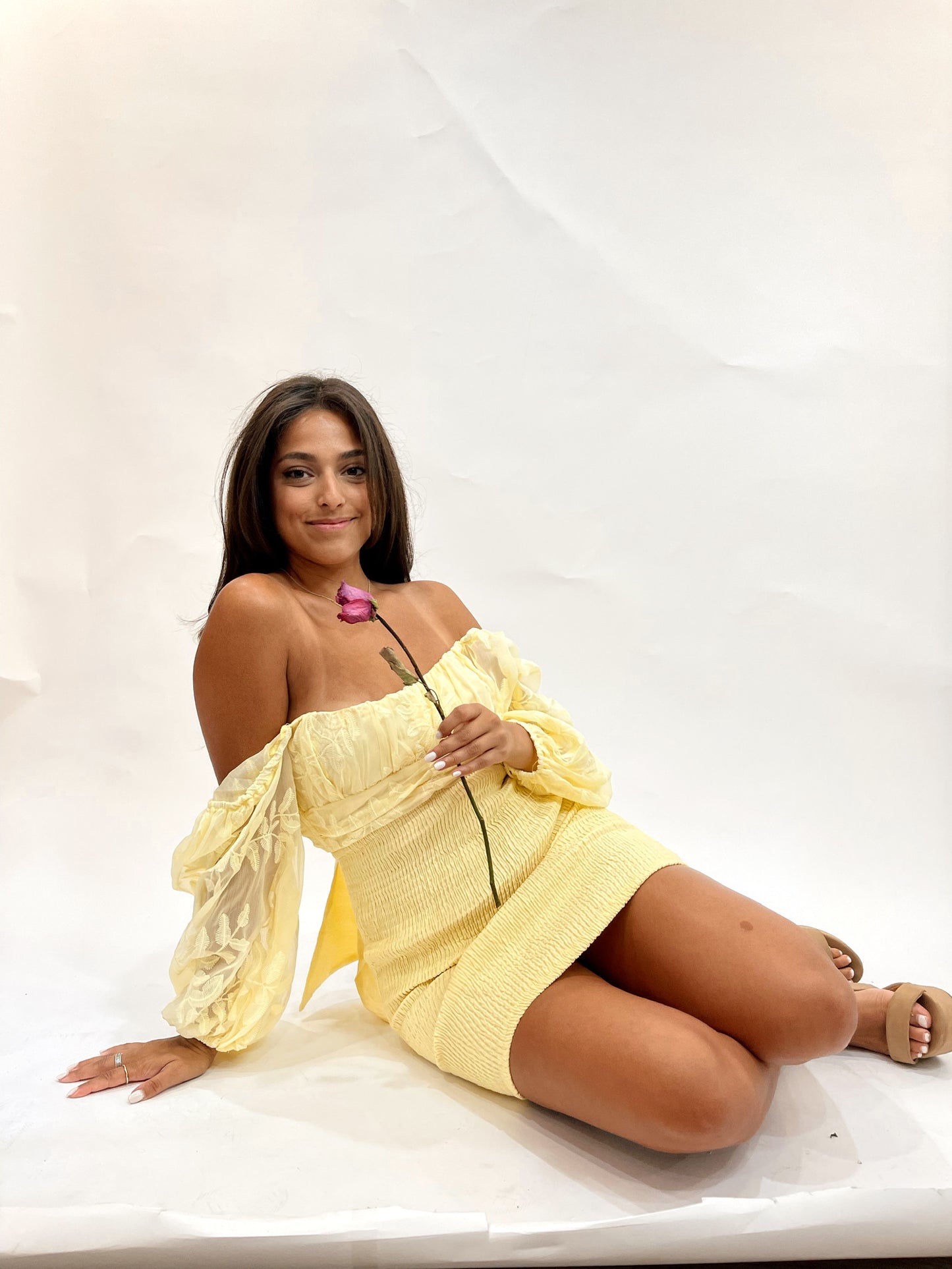 Ravello Mini Dress Lemon