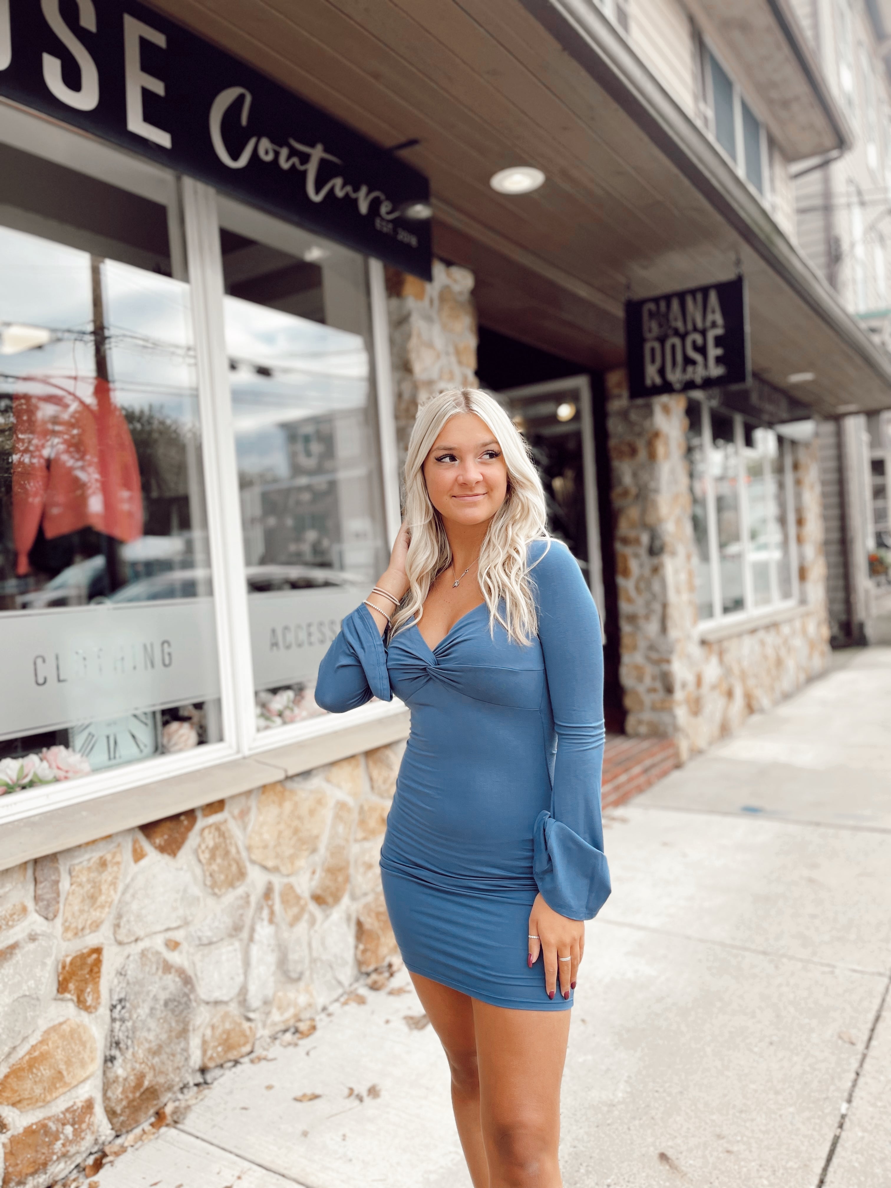 Bell Sleeved Babe Blue
