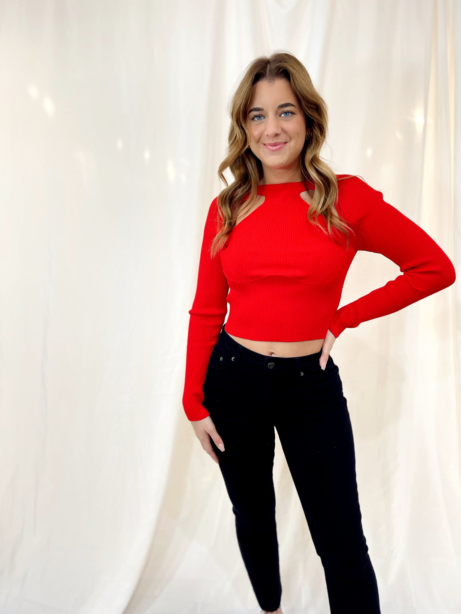 Ellie Top Red
