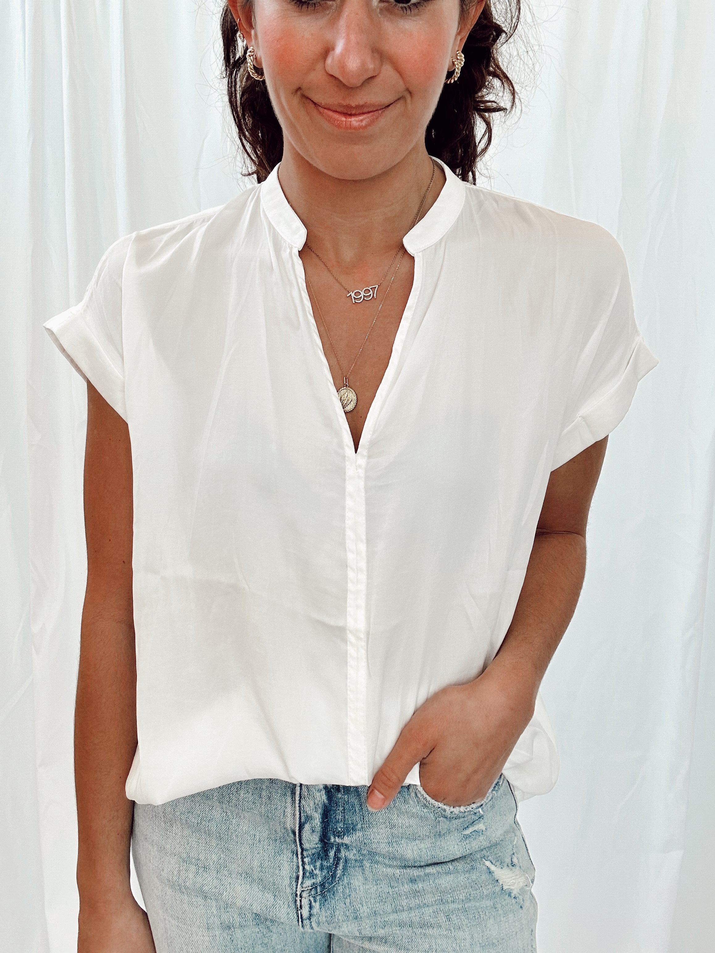 Take it Easy Blouse Vanilla