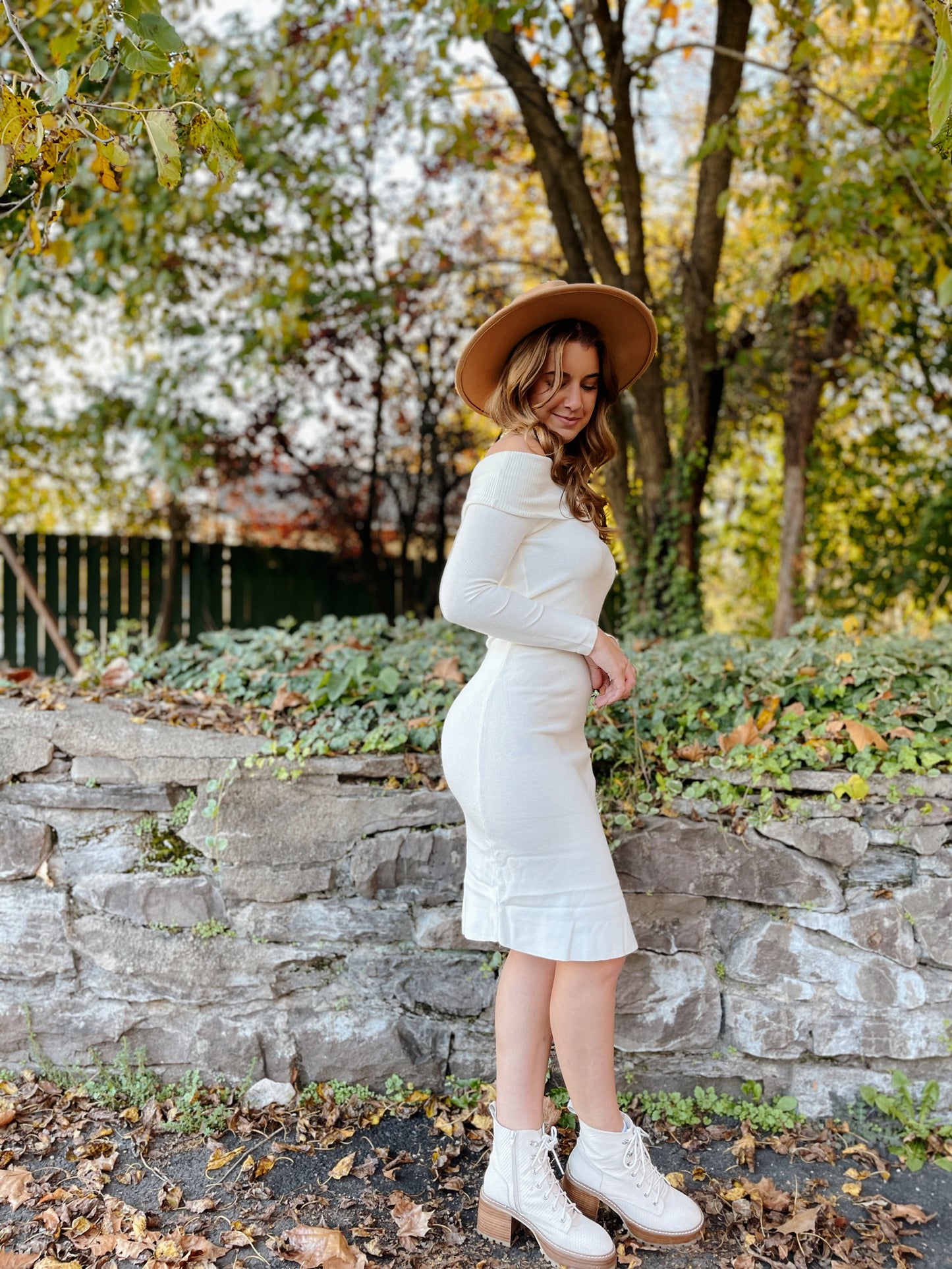 Nicolette Sweater Dress Ivory
